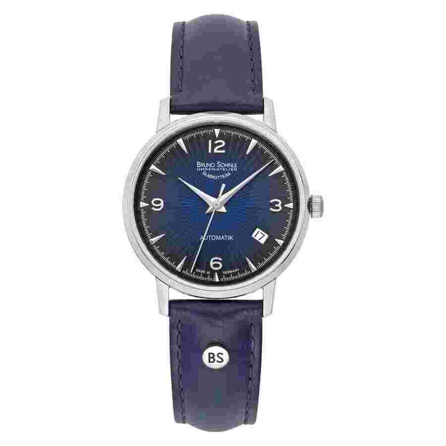 Bruno Sohnle Stuttgart Automatic Blue Dial Men's Watch 17-12174-361