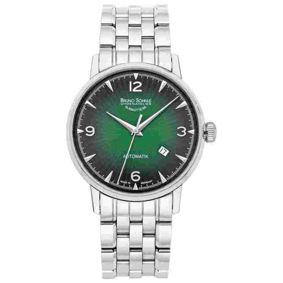 Bruno Sohnle Stuttgart Automatic Green Dial Men's Watch 17-12173-662