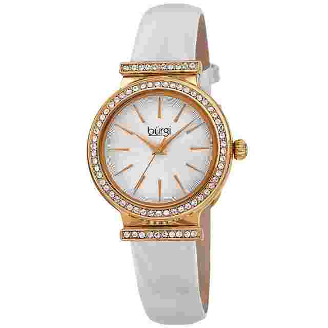 Burgi Silver Dial Ladies Watch BUR230WT