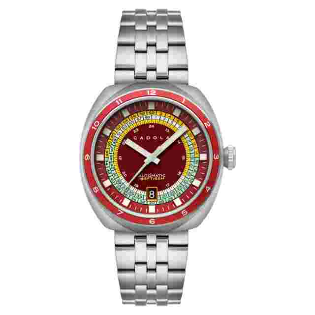 Cadola Giulia Suprema Automatic Red Dial Men's Watch CD-1044-44