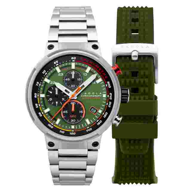Cadola Surtees Chronograph Quartz Green Dial Men's Watch CD-1028-44