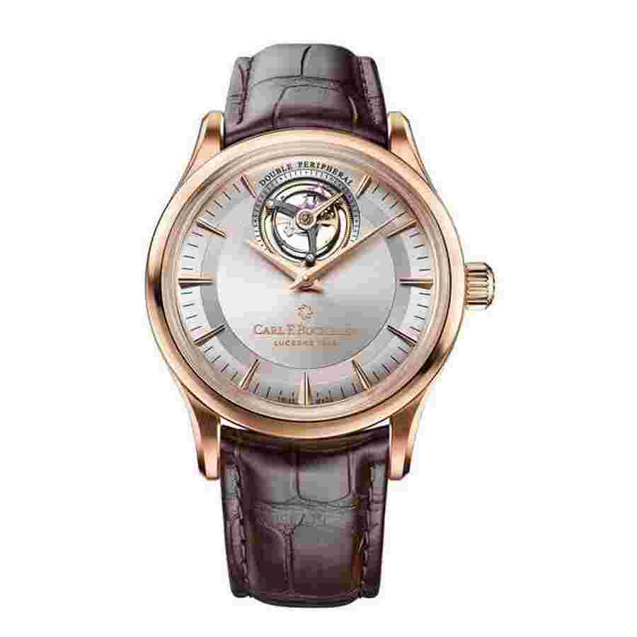 Carl F. Bucherer Heritage Tourbillon Double Peripheral Automatic Silver Dial Watch 00.10802.03.13.01