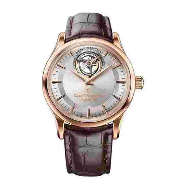Carl F. Bucherer Heritage Tourbillon Double Peripheral Automatic Silver Dial Watch 00.10802.03.13.01