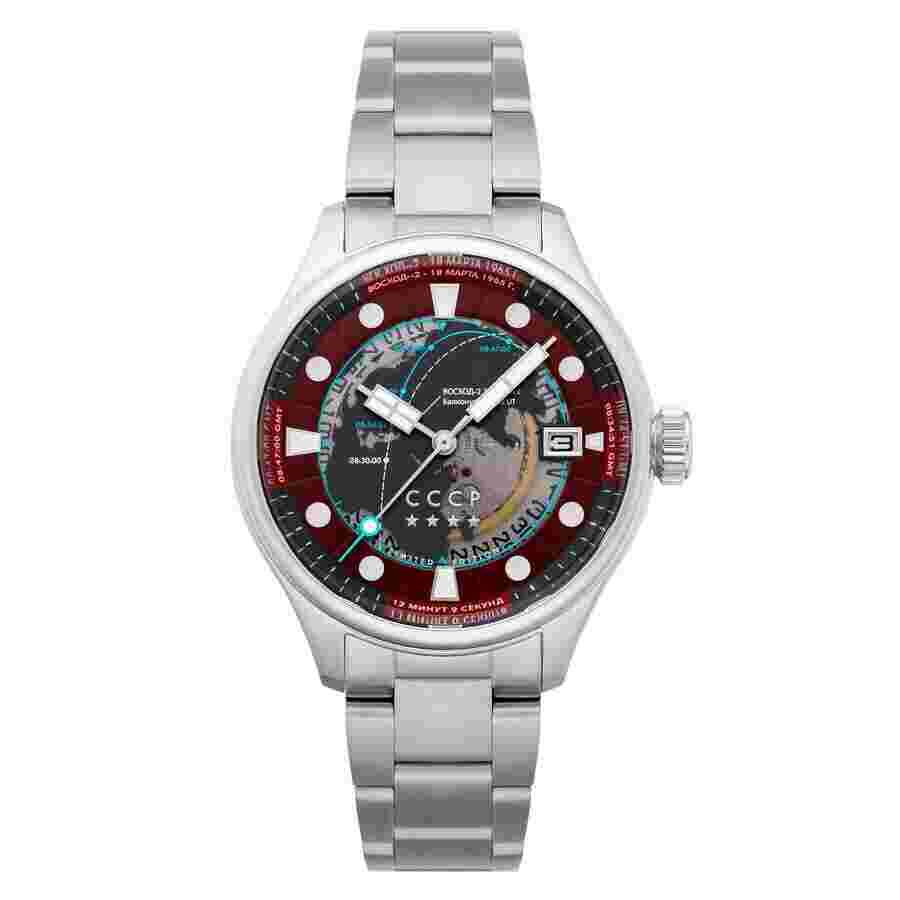CCCP Leonov Automatic Red Dial Men's Watch CP-7099-33