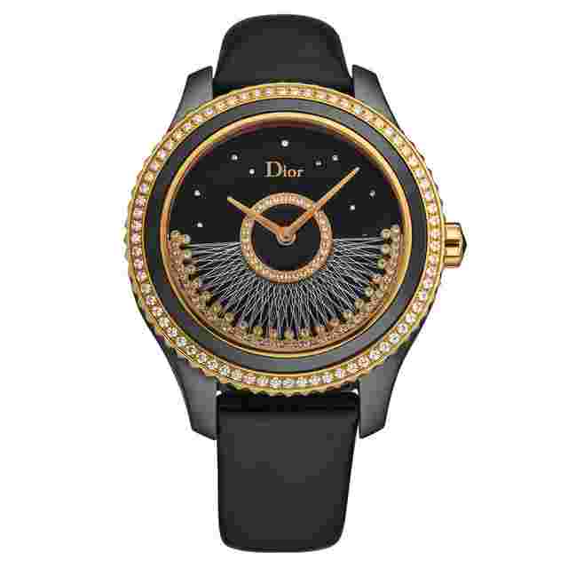 Dior Grand Bal Diamond Black Dial Set with Diamonds & Rose Gold Accents Dial Ladies Watch CD124BH4A001