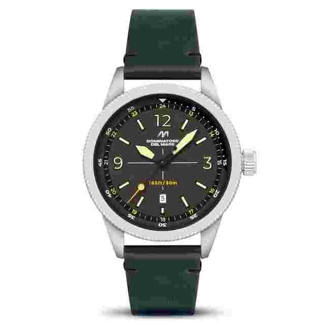 Dominatore Del Mare Aviatore Quartz Green Dial Men's Watch DD-8021-07