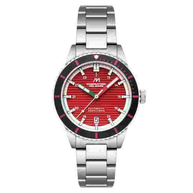 Dominatore Del Mare Scilla Red Dial Men's Watch DD-8027-33