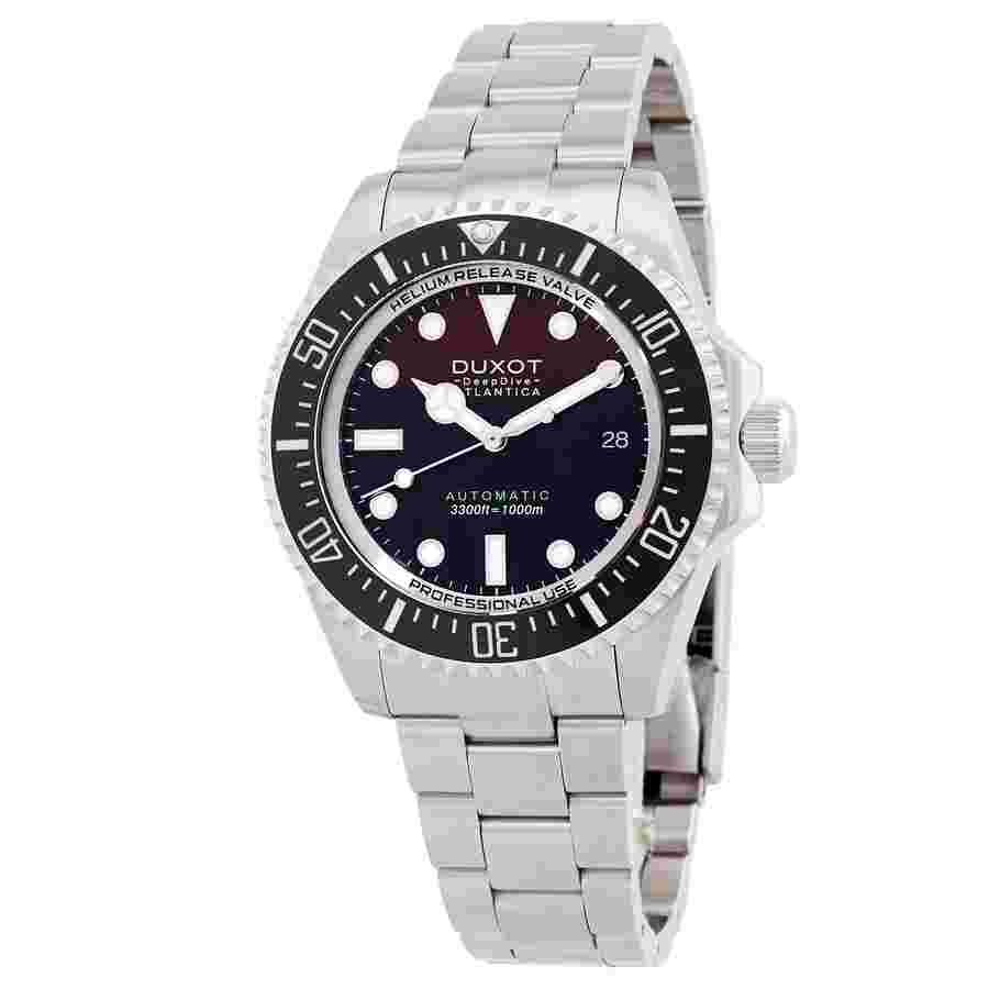Duxot Atlantica Deep Dive Automatic Red Dial Men's Watch DX-2066-33