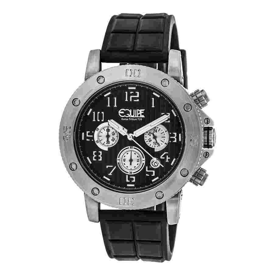 Equipe Tritium Arciform Chronograph Black Dial Men's Watch ET407