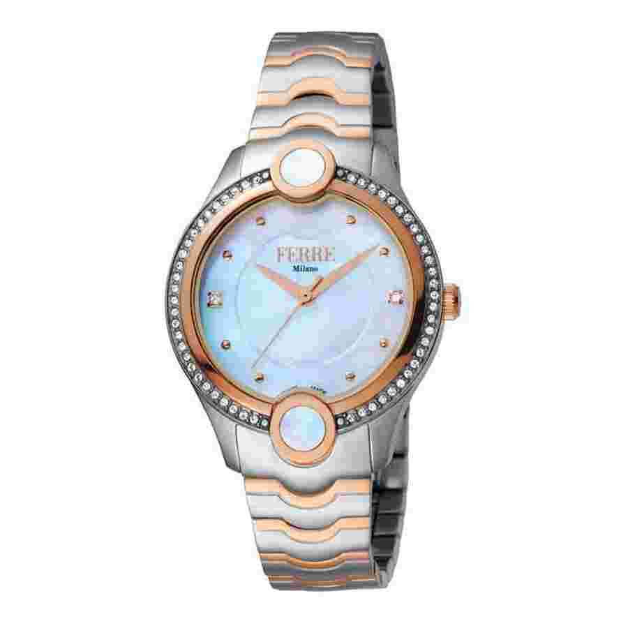Ferre Milano White Mother of Pearl Dial Ladies Watch FM1L082M0031