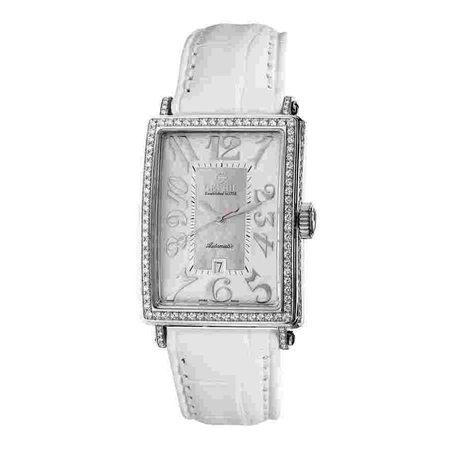 Gevril Glamour Automatic White Dial Ladies Watch 6209NV