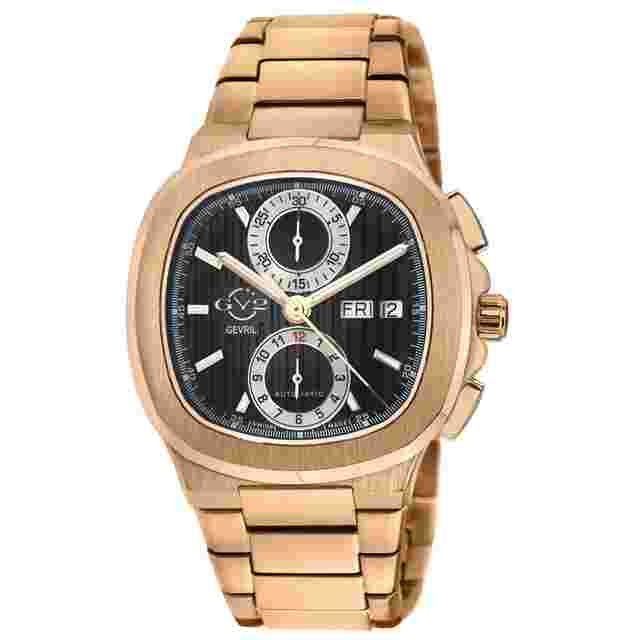 GV2 by Gevril Potente Chronograph Black Dial Men's Watch 18502B