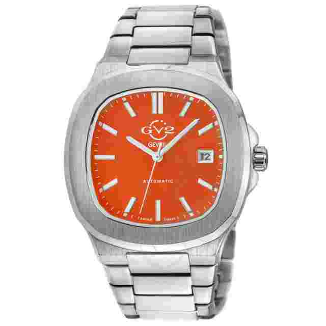 GV2 by Gevril Potente Orange Dial Men's Watch 18114B
