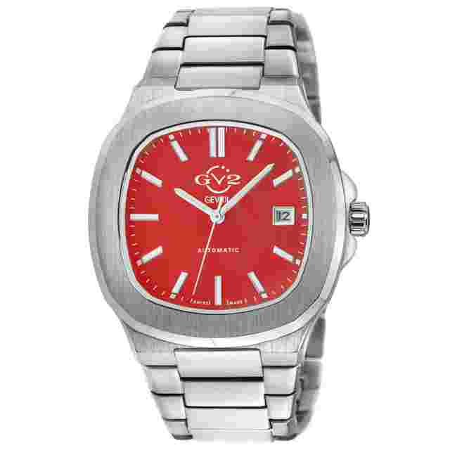 GV2 by Gevril Potente Red Dial Men's Watch 18112B