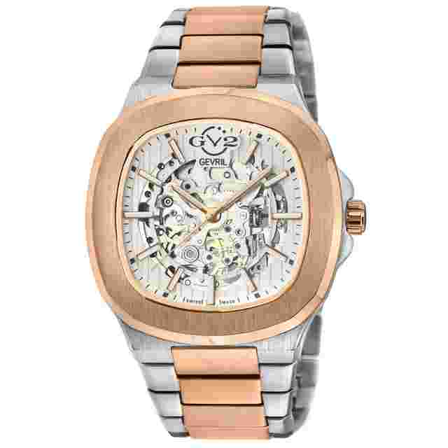 GV2 by Gevril Potente White Dial Men's Watch 18119B