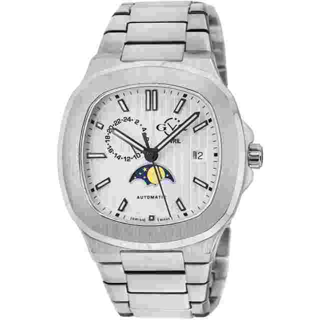 GV2 by Gevril Potente White Dial Men's Watch 18400B