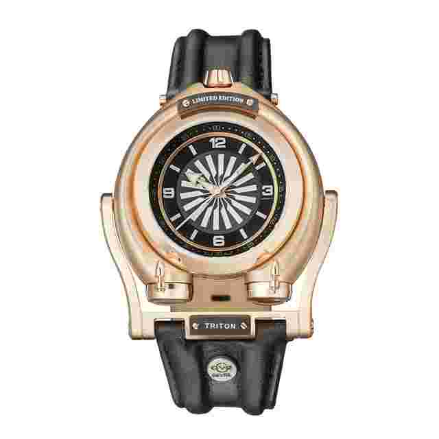 GV2 by Gevril Triton Automatic Black Dial Men's Watch 3402