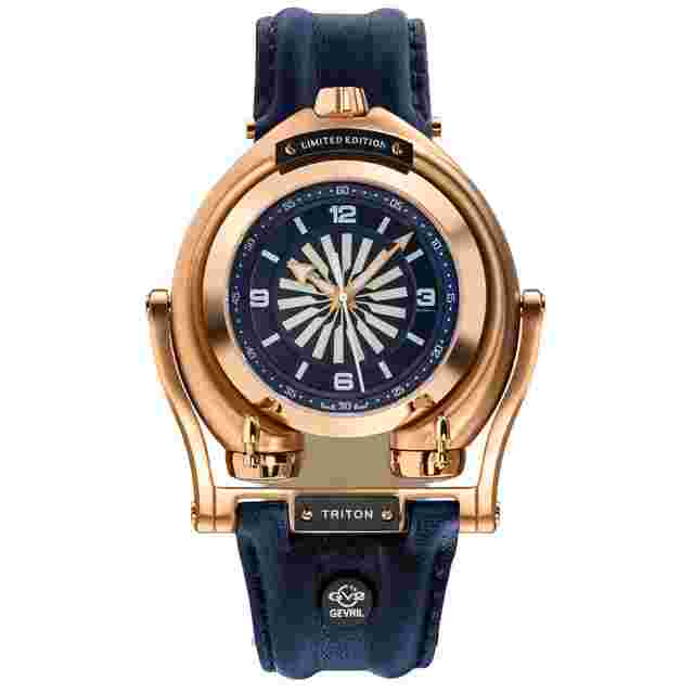 GV2 by Gevril Triton Blue Dial Men's Watch 3406S