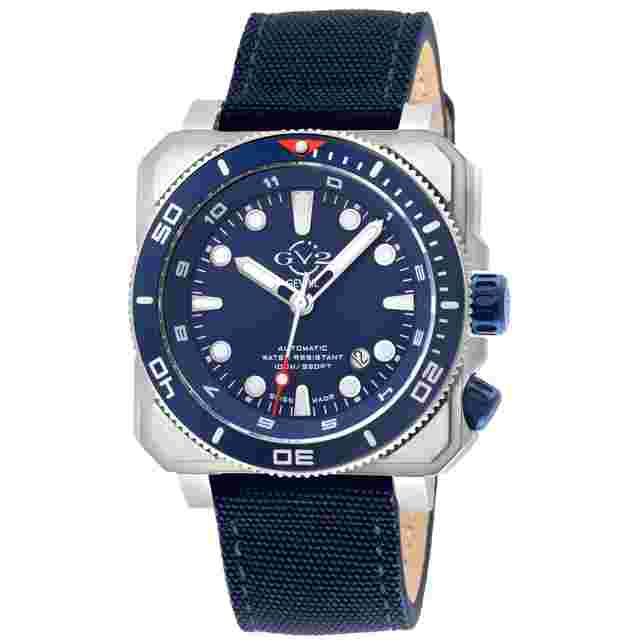 GV2 by Gevril XO Submarine Automatic Blue Dial Men's Watch 4542