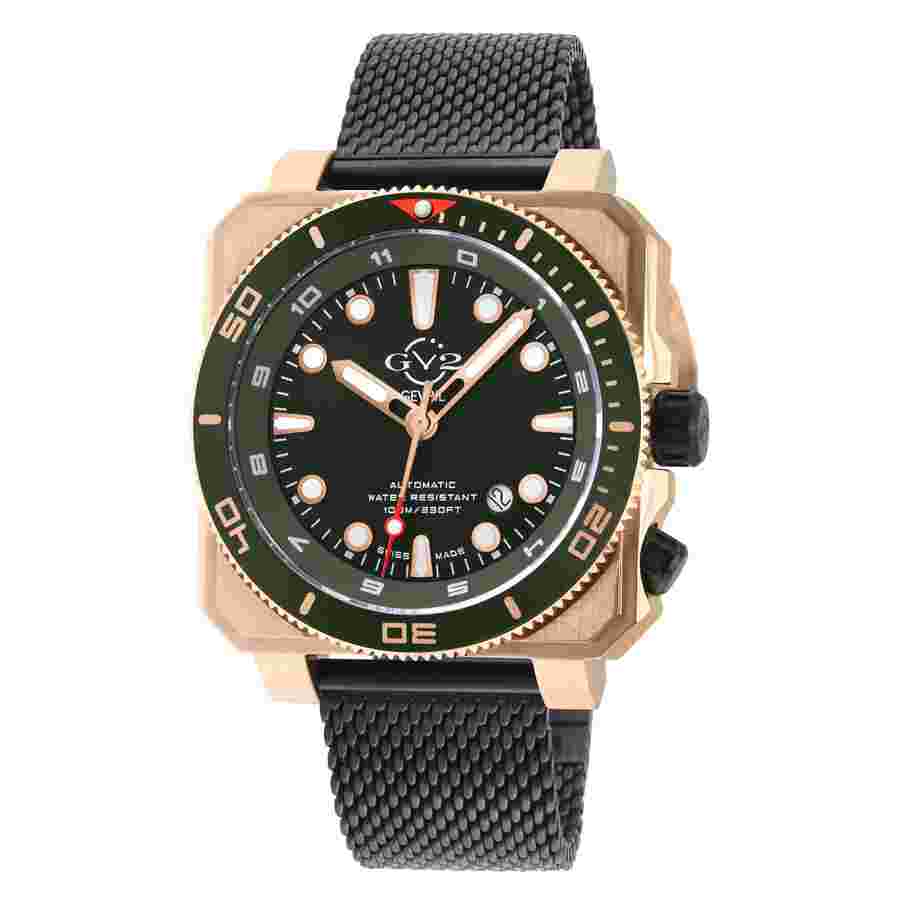 GV2 by Gevril XO Submarine Automatic Green Dial Men's Watch 4543B