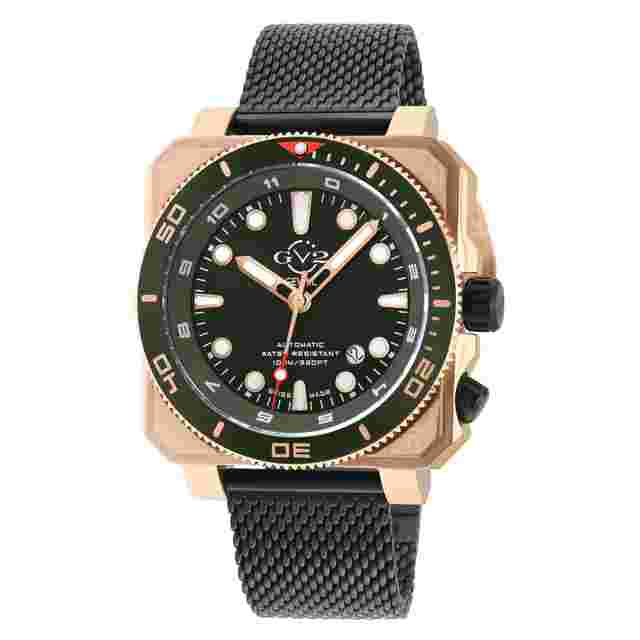 GV2 by Gevril XO Submarine Automatic Green Dial Men's Watch 4543B