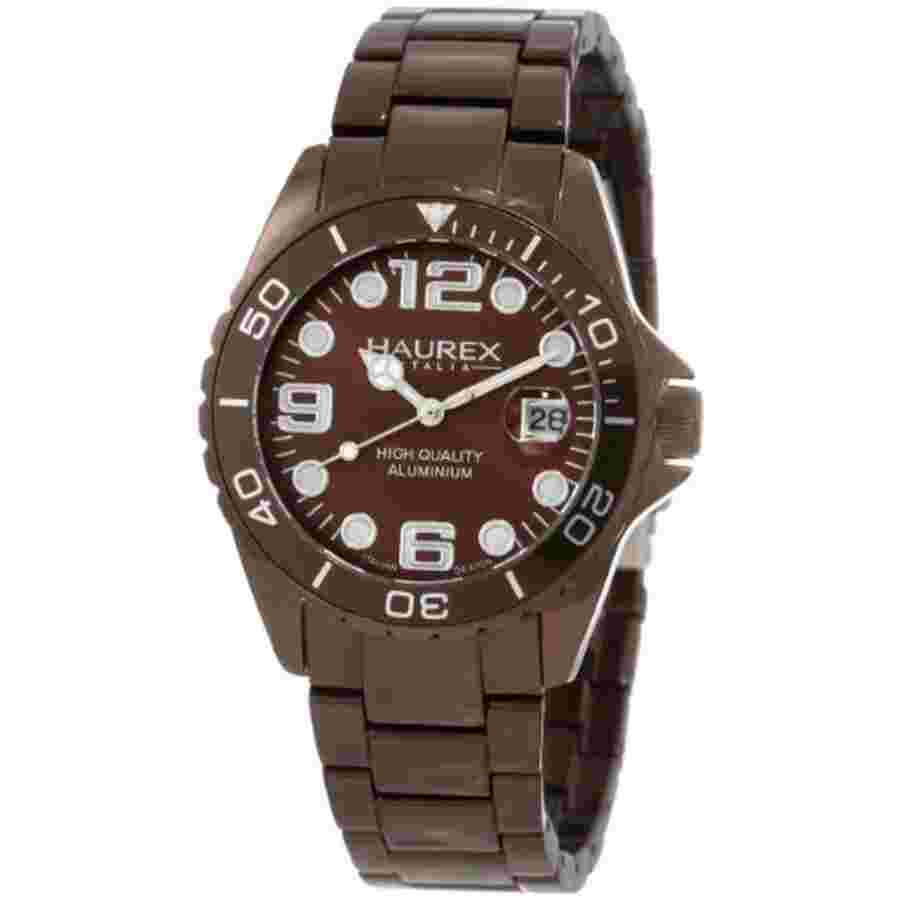 Haurex Italy Ink Brown Aluminum Ladies Watch 7K374DM1