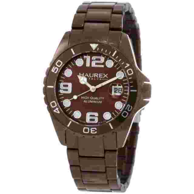 Haurex Italy Ink Brown Aluminum Ladies Watch 7K374DM1
