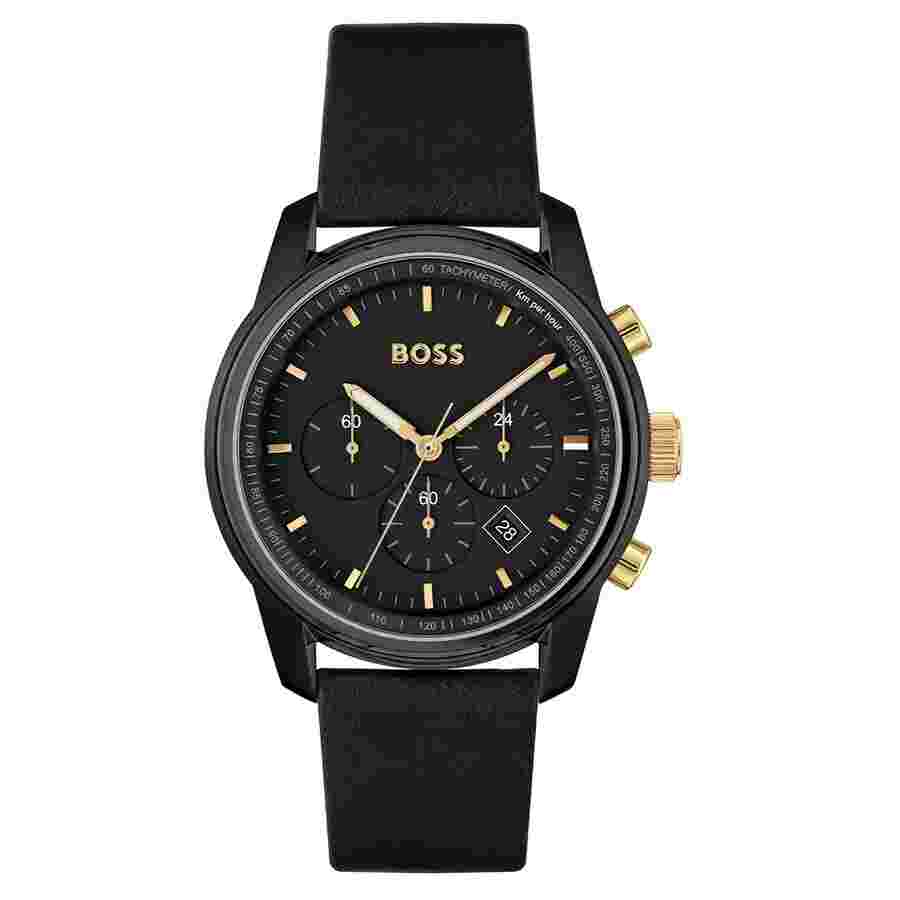 Hugo Boss Trace Chronograph Black Dial Men's Watch 1514003