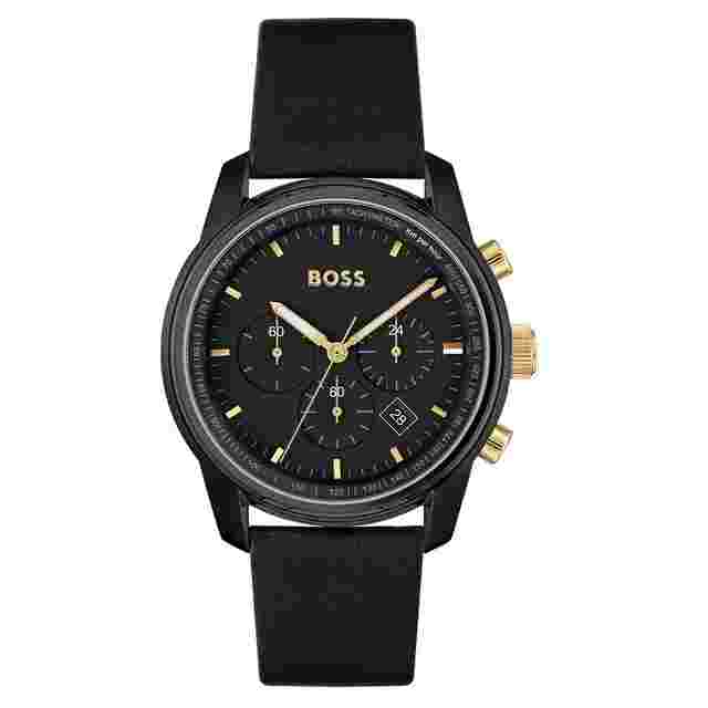 Hugo Boss Trace Chronograph Black Dial Men's Watch 1514003