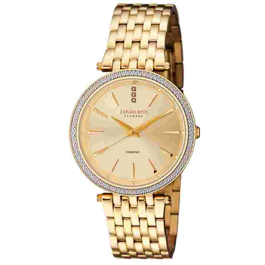 Johan Eric Fredericia Gold Dial Ladies Watch JE-F1000-02-002B