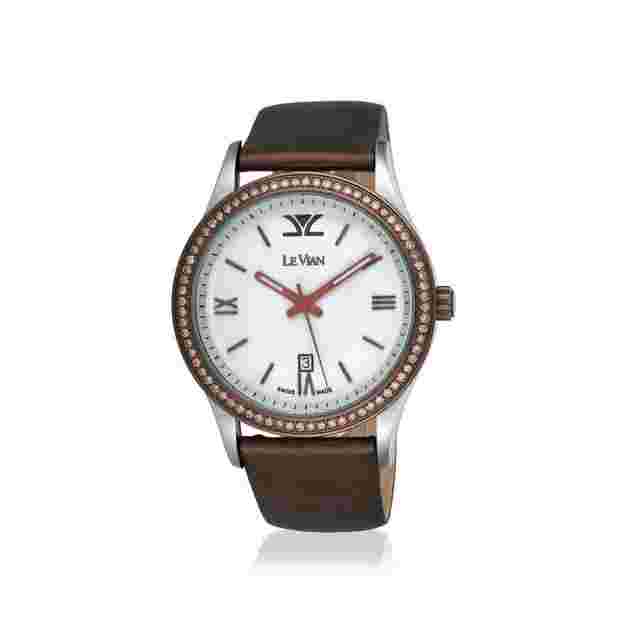 Le Vian Classico Quartz Diamond White Dial Ladies Watch LV876BRSV
