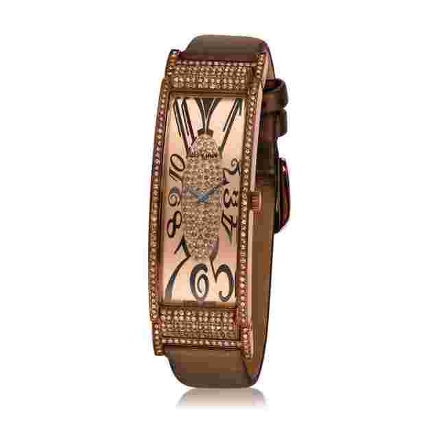 Le Vian Deco Estate Quartz Diamond Gold Dial Ladies Watch LV204BRDI