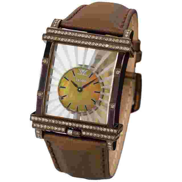 Le Vian Floater Quartz Diamond Champagne Dial Unisex Watch LV767RSMP