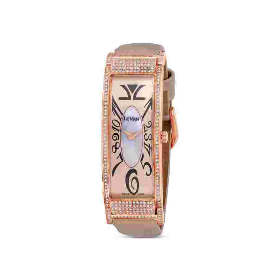 Le Vian Le Vian Time Quartz Diamond Pink Dial Ladies Watch LV9425DB