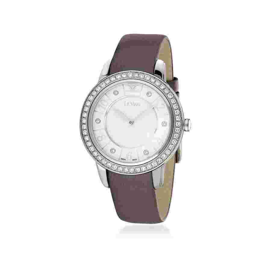 Le Vian Parry II Quartz Diamond White Dial Ladies Watch DS4884-2A-24-1