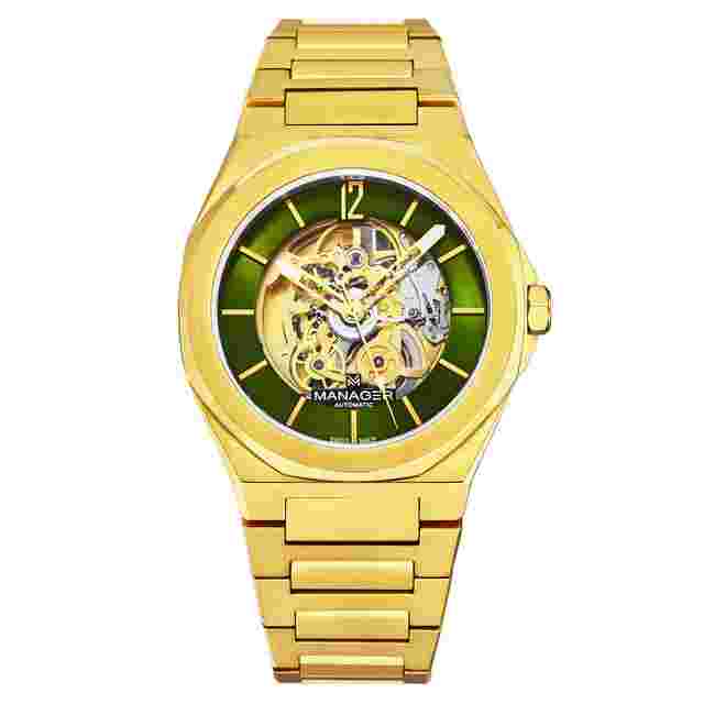 Manager Open mind Automatic Green Dial Men's Watch MAN-RO-12-GM