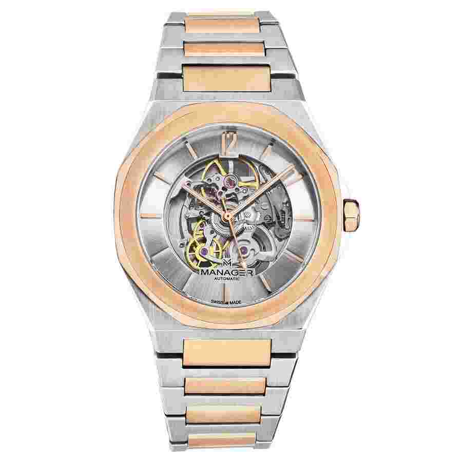 Manager Open mind Automatic Silver Dial Men's Watch MAN-RO-05-BM