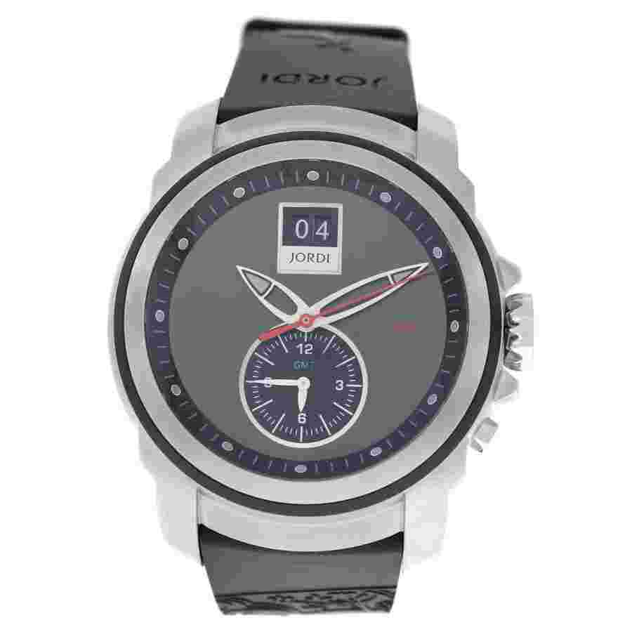 Michel Jordi Icon Pebble Stone Quartz Diamond Grey Dial Men's Watch SIM.300.10.002.01