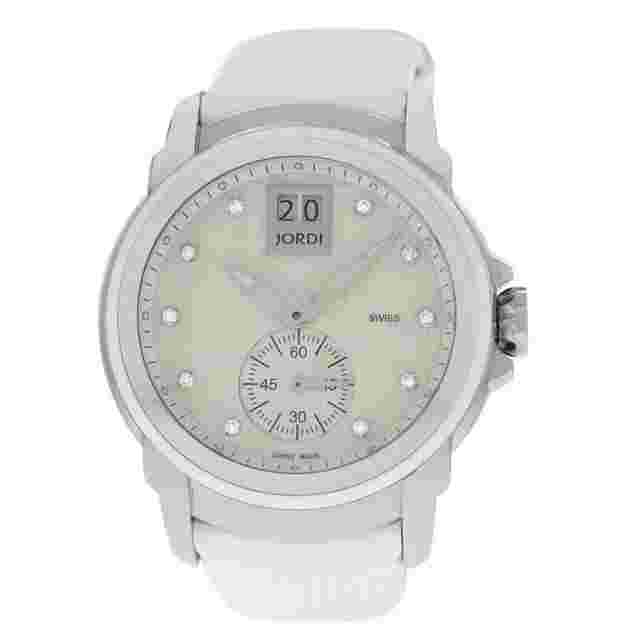 Michel Jordi Icon Snow Quartz Diamond White Dial Ladies Watch 4011400203