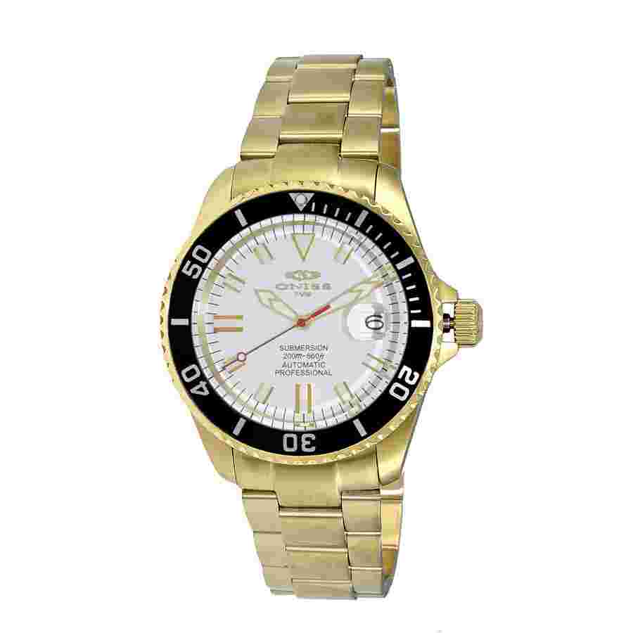 Oniss Automatic White Dial Men's Watch ON5588-88-GWTBK