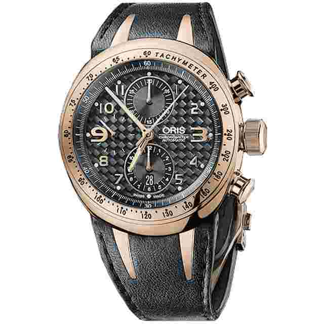 Oris TT3 Formula Gold Limited EditionAutomatic Black Carbon Fiber Men's  Watch 680-7601-6084LS