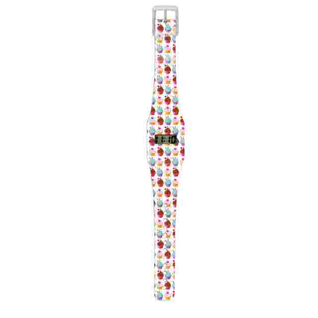 PappWatch Cupcake Paperlike Quartz Digital Kids Watch PU12240.0
