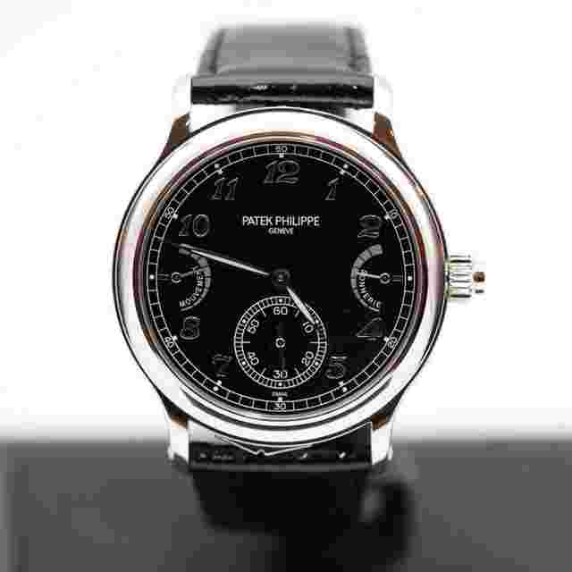Patek Philippe Grand Complications Grande and Petite Sonnerie Hand Wind Black Dial Watch 6301P-001