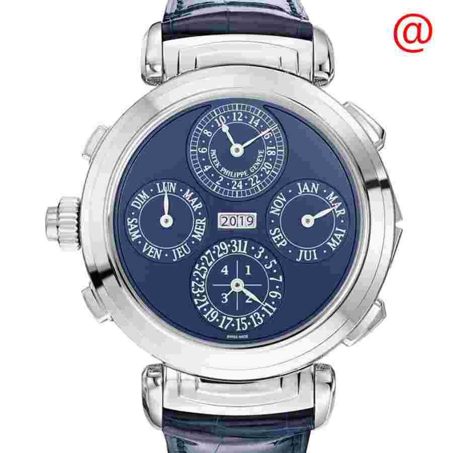 Patek Philippe Grand Complications Hand Wind Blue Dial Men's Watch 6300G-010