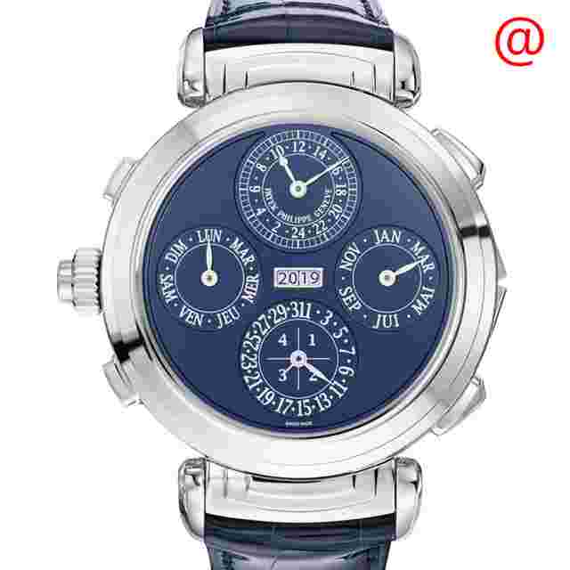 Patek Philippe Grand Complications Hand Wind Blue Dial Men's Watch 6300G-010