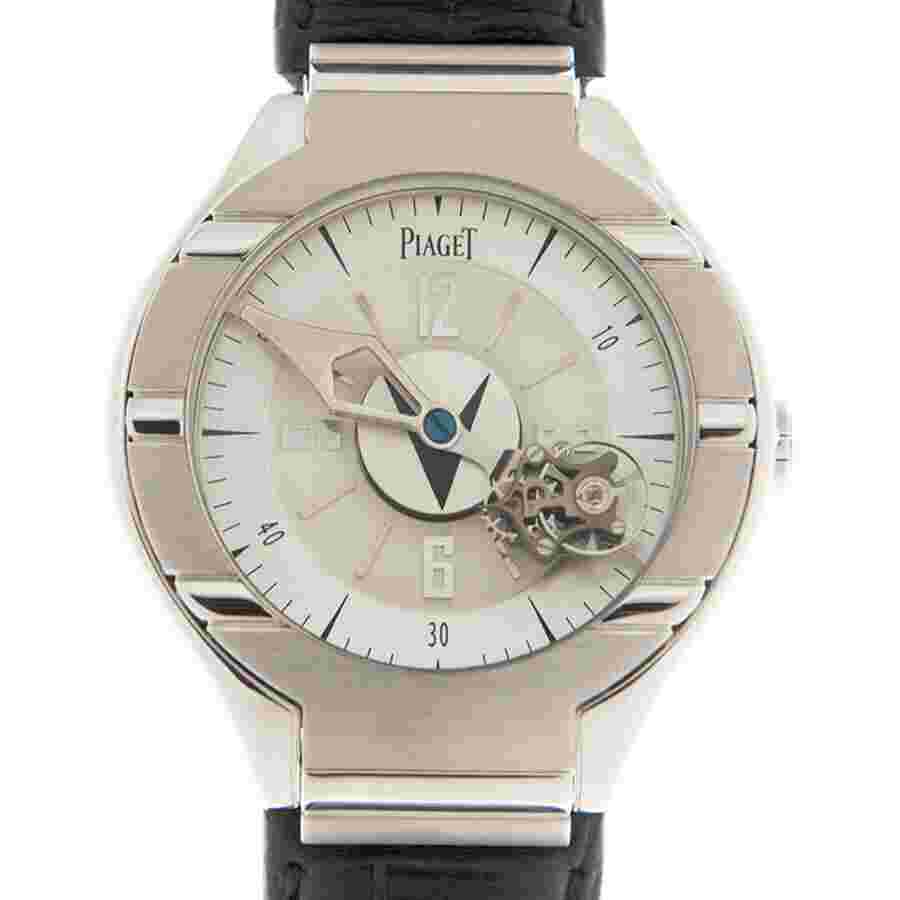 Piaget Polo Tourbillon Hand Wind Silver Dial Men's Watch G0A31123