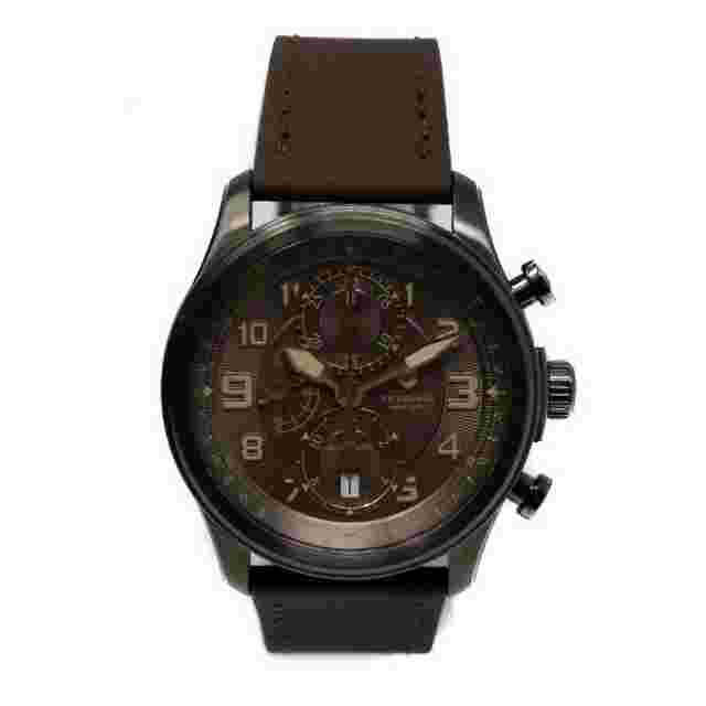 Pre-owned Victorinox Infantry Vintage Chronograph Automatic Blue Dial Men's Watch 241520