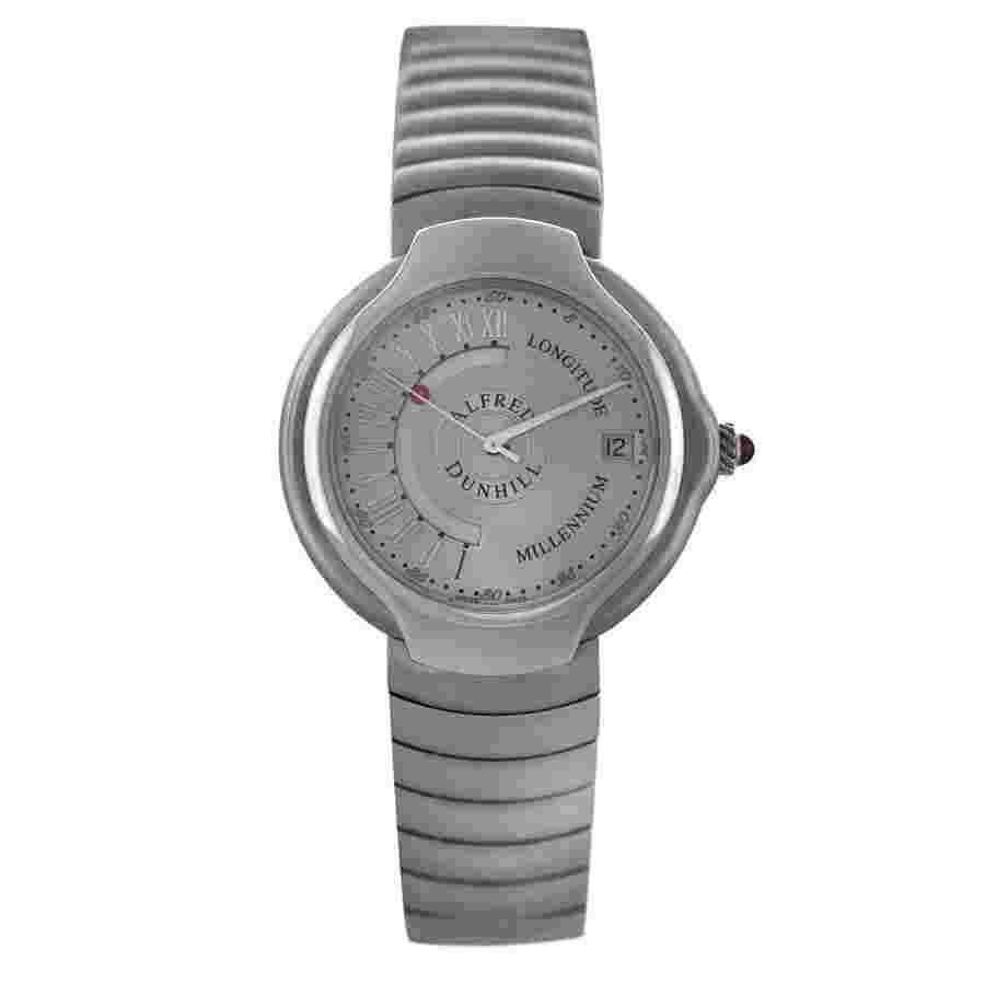 Pre-owned Alfred Dunhill Longitude Automatic Silver Dial Men's Watch BB8013