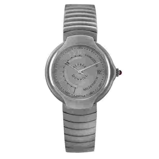 Pre-owned Alfred Dunhill Longitude Automatic Silver Dial Men's Watch BB8013