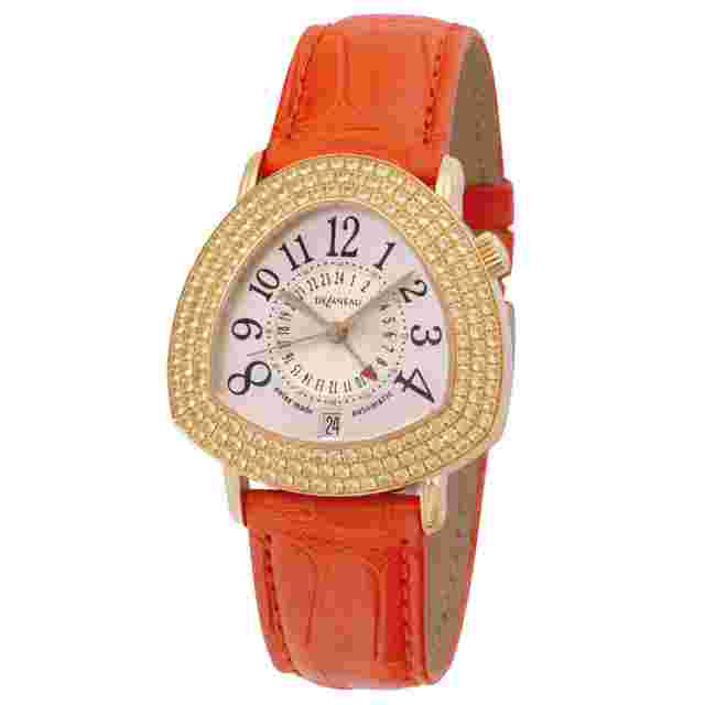 Pre-owned DeLaneau Starmaster White Dial Triangle Watch